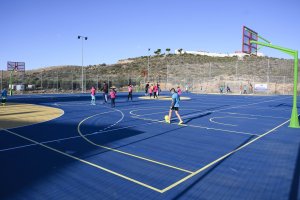 Nuevas pistas deportivas de Cuevas de los Medinas.