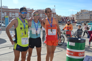 Los tres mejores en masculino.