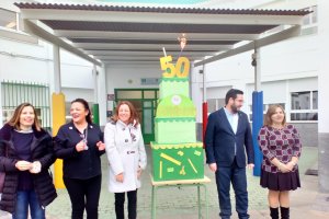 celebración del 50 aniversario en el centro educativo de Tabernas.