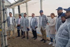 Varios representantes de Ecuador durante su visita.