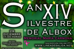 Cartel de la carrera albojense.