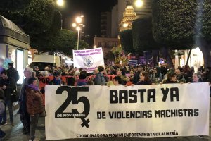 Panorámica de la cabecera de la manifestación