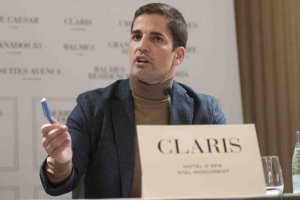 Robert Moreno en la rueda de prensa.