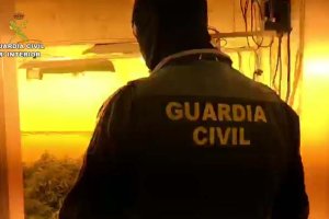 Imagen cedida por la Guardia Civil de la vivienda.