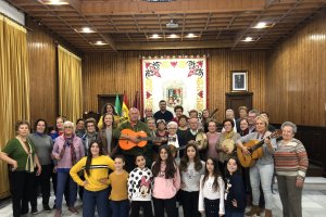 Participantes en uno de los encuentros de Cuadrillas celebrados en Huércal-Overa.