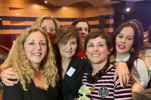 Imagen del acto de entrega del Premio Menina, presidido por Carmen Calvo.