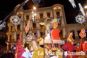El rey Baltasar en la Cabalgata de Reyes de 2019.