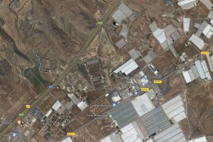 Vista área del tramo de la A7 afectado por el accidente.