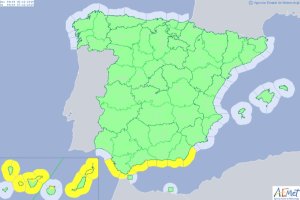 Aviso amarillo por oleaje en todo el litoral almeriense hasta las 18 horas del viernes.
