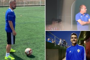 José Carlos, Alberto Lasarte y Carlos García en Los Ángeles.