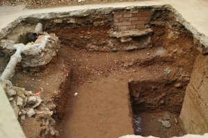Imágenes de la zona en la que se está realizando la excavación.