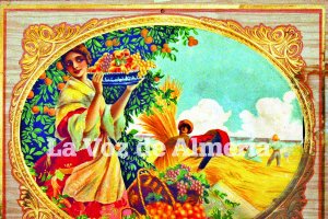 Uno de los artísticos carteles que utilizaban los comerciantes para promocionar sus negocios.