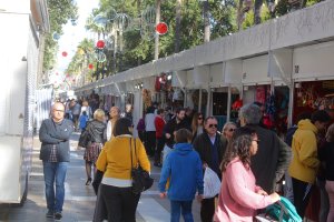 Ambiente en la Rambla de la capital