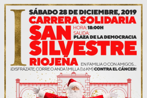 Cartel de una carrera que nace cargada de solidaridad.