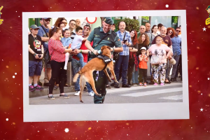 Captura del vídeo de felicitación de la Guardia Civil.