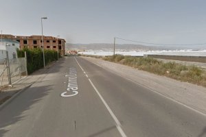 Captura de pantalla del Camino de los Depositos en Google Maps.