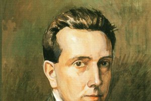 Autorretrato de Exoristo Salmerón, destacado caricaturista hijo de Nicolás Salmerón.