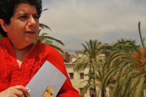 Pura López Cortés, durante una entrevista concedida a LA VOZ en 2010.