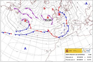 La mayor intensidad de Elsa se vivirá en Almería este viernes