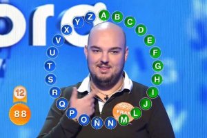 Fran González concursante que ganó uno de los botes de Pasapalabra.