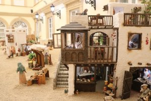 El belén expuesto en la Diputación provincial.