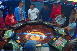 Imagen de un salón de juego facilitada por la Guardia Civil.