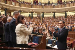 Pedro Sánchez, en el Congreso de los Diputados.