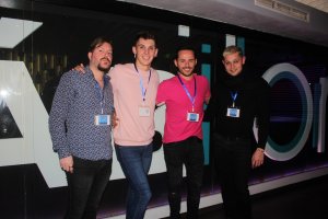 El jurado con el organizador del concurso, Miguel Ángel Roldán, a la cabeza.