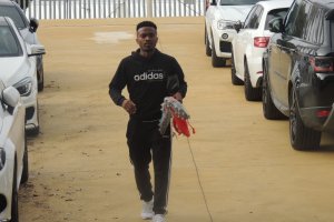 LA VOZ ha recibido a Kaptoum antes de entrenar.