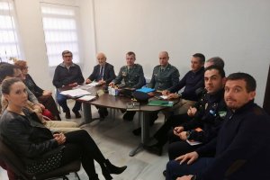 Imagen de la reunión mantenida por la Junta Local de Seguridad.