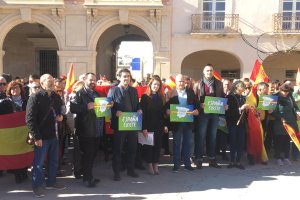 Autoridades políticas en la manifestación.