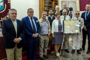 El mapa recuperado por la asociación almeriense.