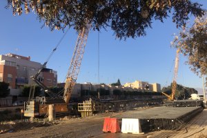 Las obras de soterramiento del paso a nivel de El Puche.
