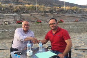 Pacto PP, (Guijarro)  y Cs (José Mateo) en Gérgal, tras las elecciones municipales.