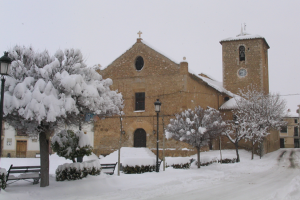 Imagen de María tras una nevada. Ayuntamiento de María.