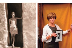 La Niña blanca, de Pérez Siquier y Angeles Hernández, la niña de la foto, en el mismo lugar, medio siglo después.