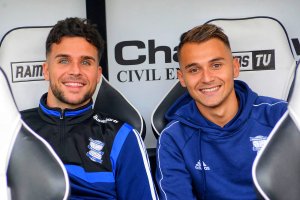Álvaro Giménez y Fran Villalba, compañeros en el Birmingham City.