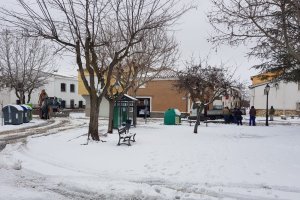 Chirivel, una de las localidades que ‘Gloria’ tinó de blanco.