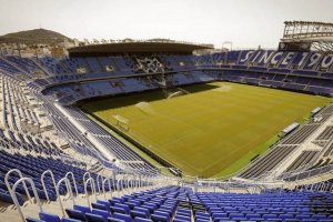 El Estadio de La Rosaleda.