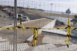Estado de las obras del nuevo Paseo de la Virgen a mediados de mes.