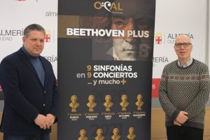 Presentación de ‘Beethoven Plus’, ayer en la Sala de Prensa de la Plaza Vieja.