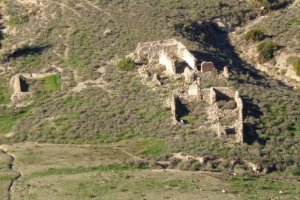 Estado actual del corutijo el Ricardillo, junto la Cala de San Pedro, en Níjar.