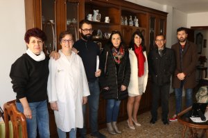 Visita a una de las usuarias del servicio.