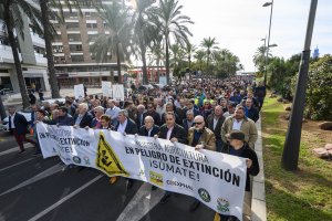Manifestación del pasado mes de noviembre por la Rambla de Almería