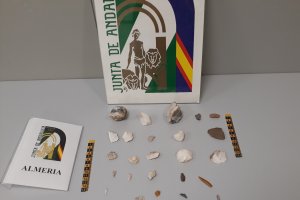 Materiales encontrados en el yacimiento.