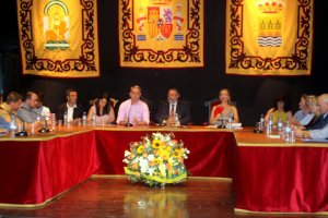 Uno de los plenos celebrados en el Ayuntamiento de Albox.