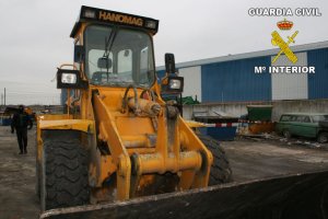 Maquinaria intervenida por la Guardia Civil en una imagen de archivo.