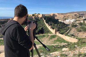 Parte del rodaje del programa de TVE, \'Un país mágico\'.