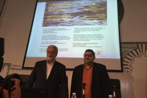 Maeztu en su charla en la Universidad de Sevilla.