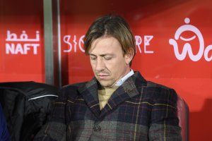 El míster rojiblanco antes de que comenzara el encuentro.